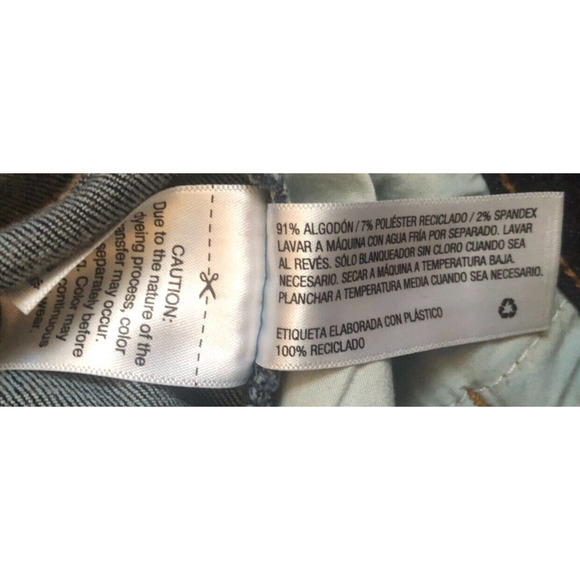 Universal Thread Dark Blue Worn Wash Mid Rise Skinny Jeans Regular Size 4/27 - Picture 4 of 4